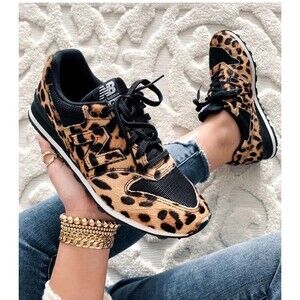 NEW&RARE New Balance® X J.Crew 996 Women’s 7 Sneakers Leopard Calf Hair WL996JC1